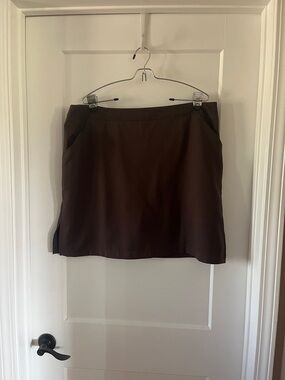 Coral Bay Brown A-Line Mini Skort